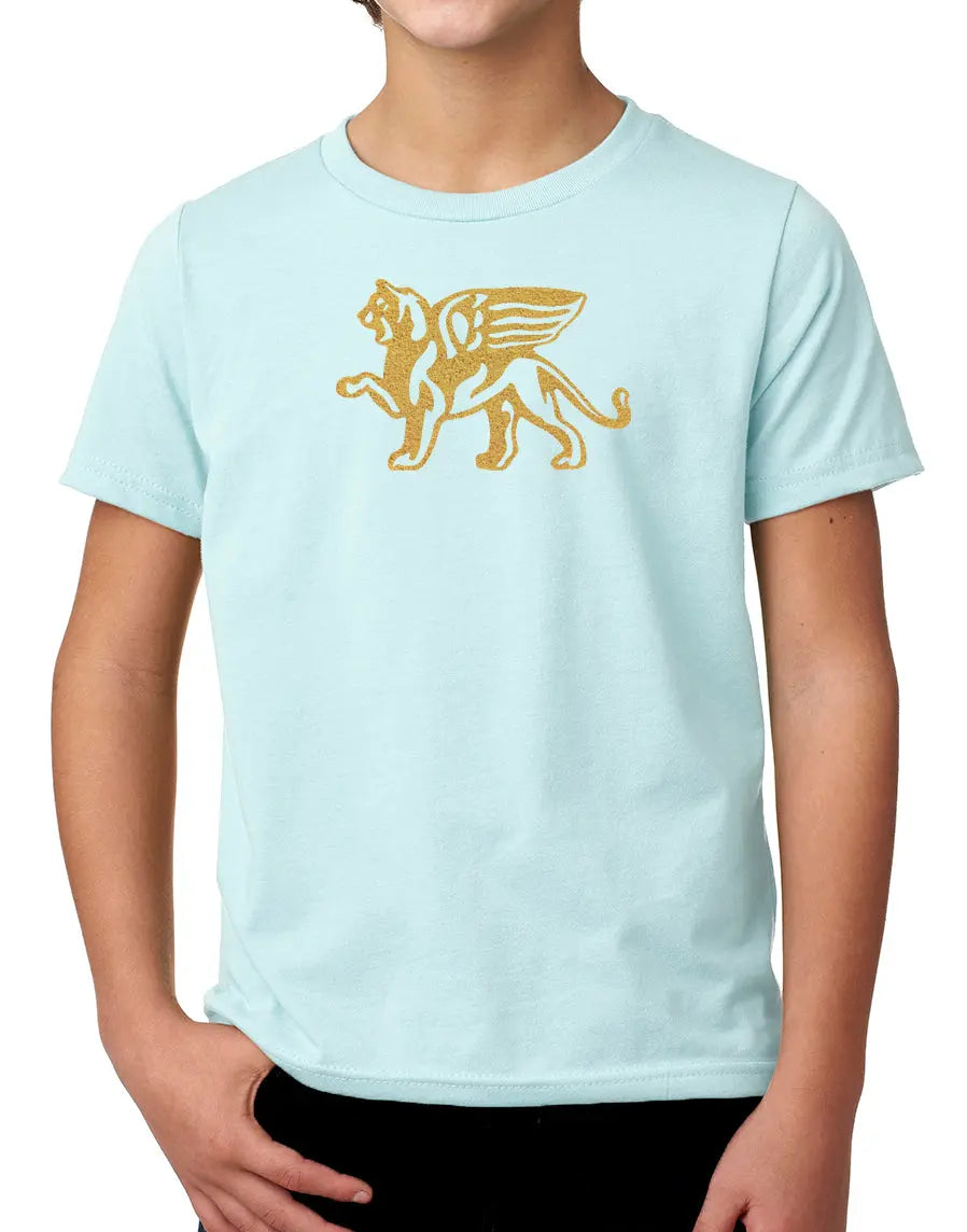 Boys Comfort Gold Lion Tee - Loriet Activewear
