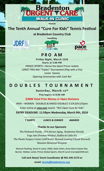 10th Annual Cure for Kids Tennis Festival