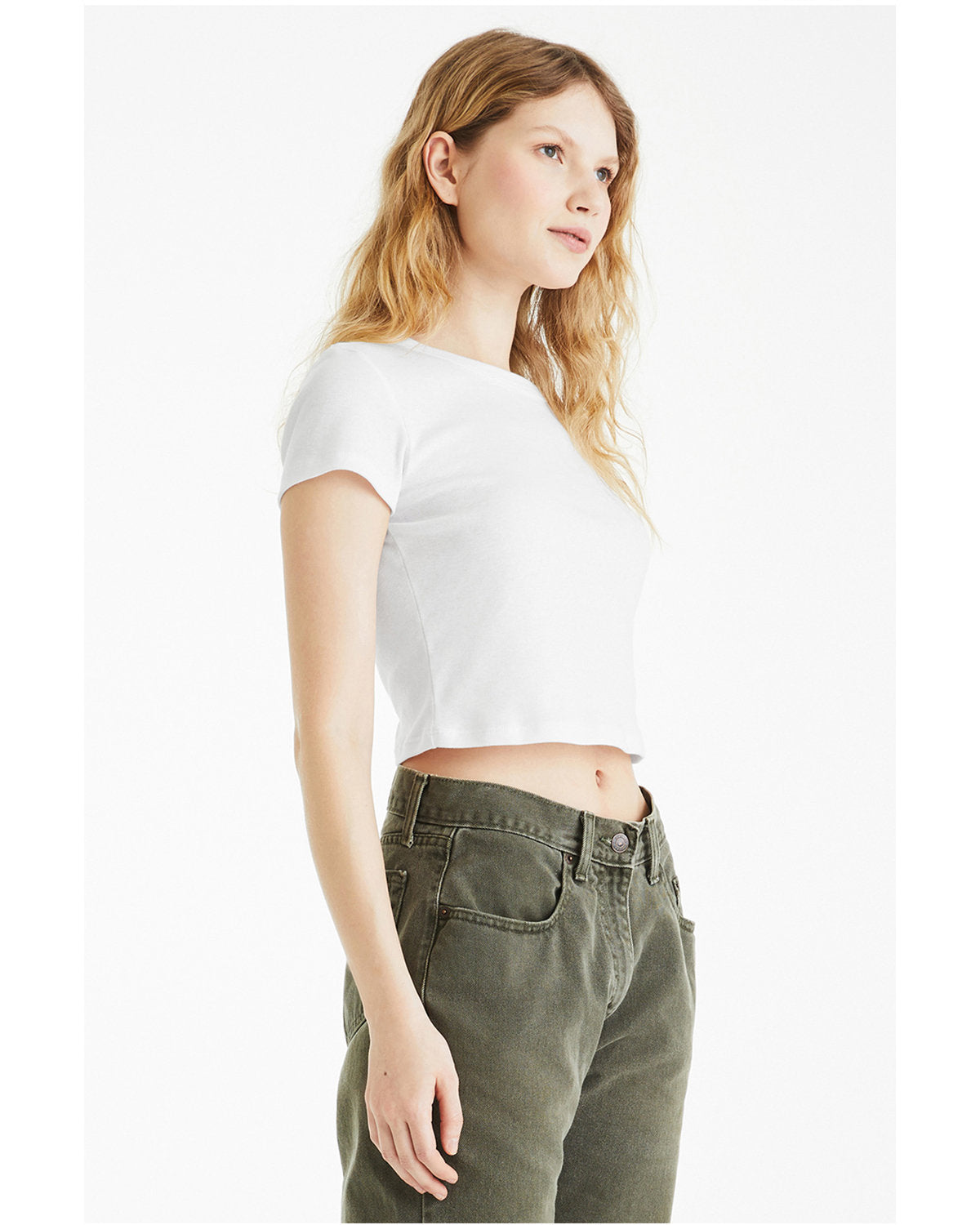 Women's Micro Rib Baby Tee KOURTLY by Loriet Sports