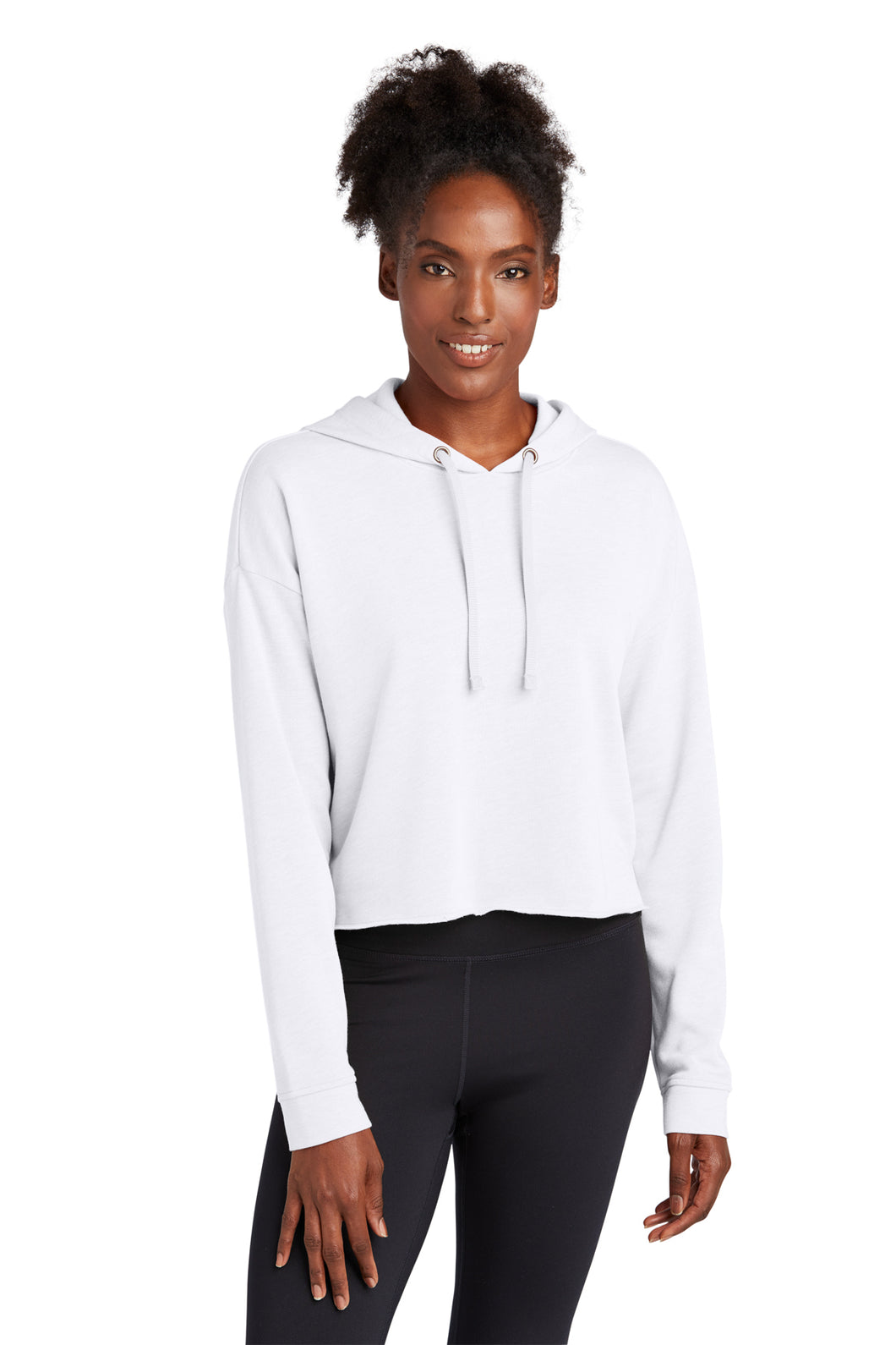 Performance Cropped Hoodie - White