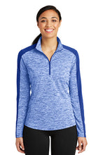 Load image into Gallery viewer, Ladies Laser Performance Quarter-zip - Royal
