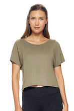 Load image into Gallery viewer, MoCa Cropped Tee - Olive
