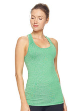 Load image into Gallery viewer, Eyelet Performance Tank Top - Green
