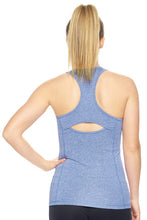 Load image into Gallery viewer, Eyelet Performance Tank Top - Blue
