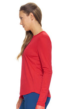 Load image into Gallery viewer, Ladies Long Sleeve Expert Tech Top - Red
