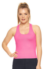 Load image into Gallery viewer, Flex Performance Cropped Racerback Tank - Hot Pink

