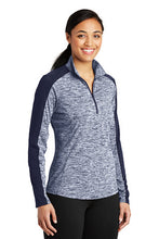 Load image into Gallery viewer, Ladies Laser Performance Quarter-zip - Navy
