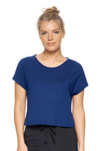 Load image into Gallery viewer, MoCa Cropped Tee - Navy

