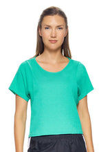 Load image into Gallery viewer, MoCa Cropped Tee - Teal
