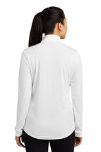 Load image into Gallery viewer, Ladies Quarter-zip Comfort Performance Pullover - White
