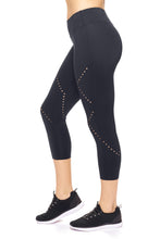 Load image into Gallery viewer, Faux Seam Laser Cut Performance Leggings - Black
