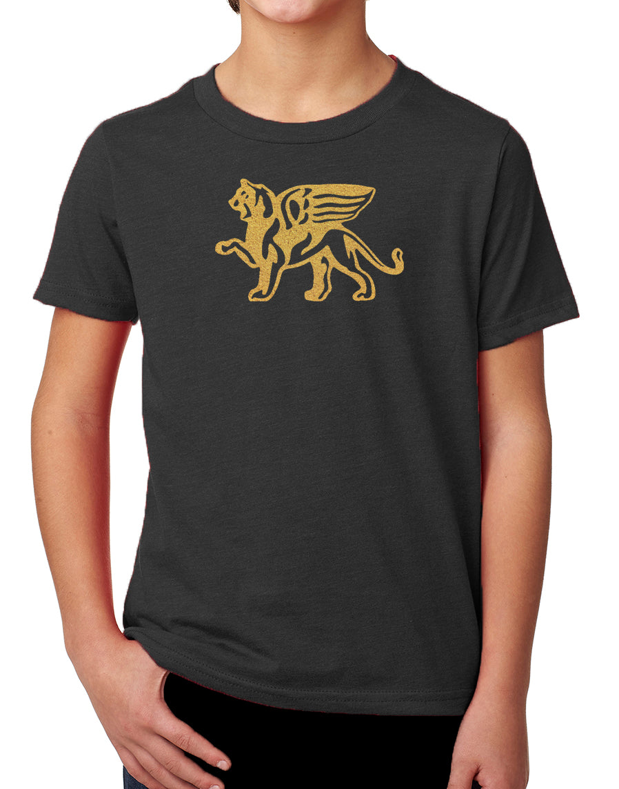 Boys Comfort Gold Lion Tee - Loriet Activewear