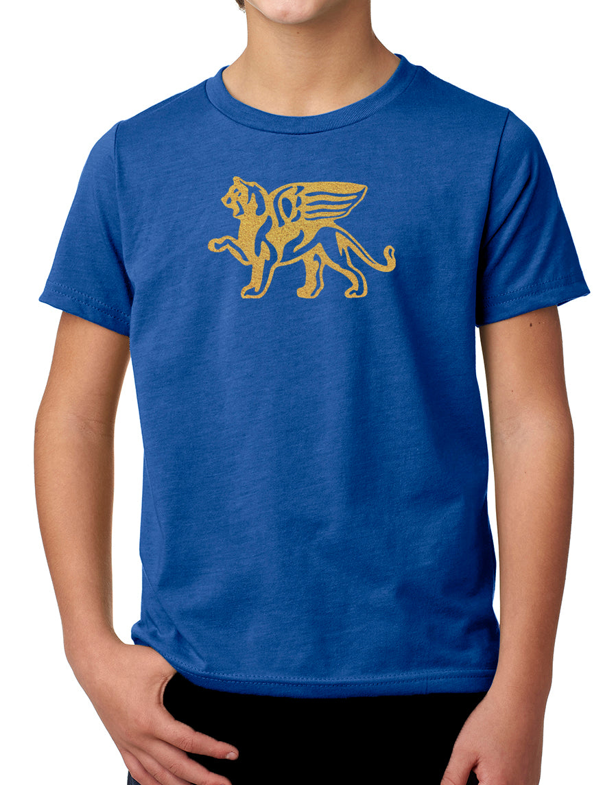 Boys Comfort Gold Lion Tee - Loriet Activewear