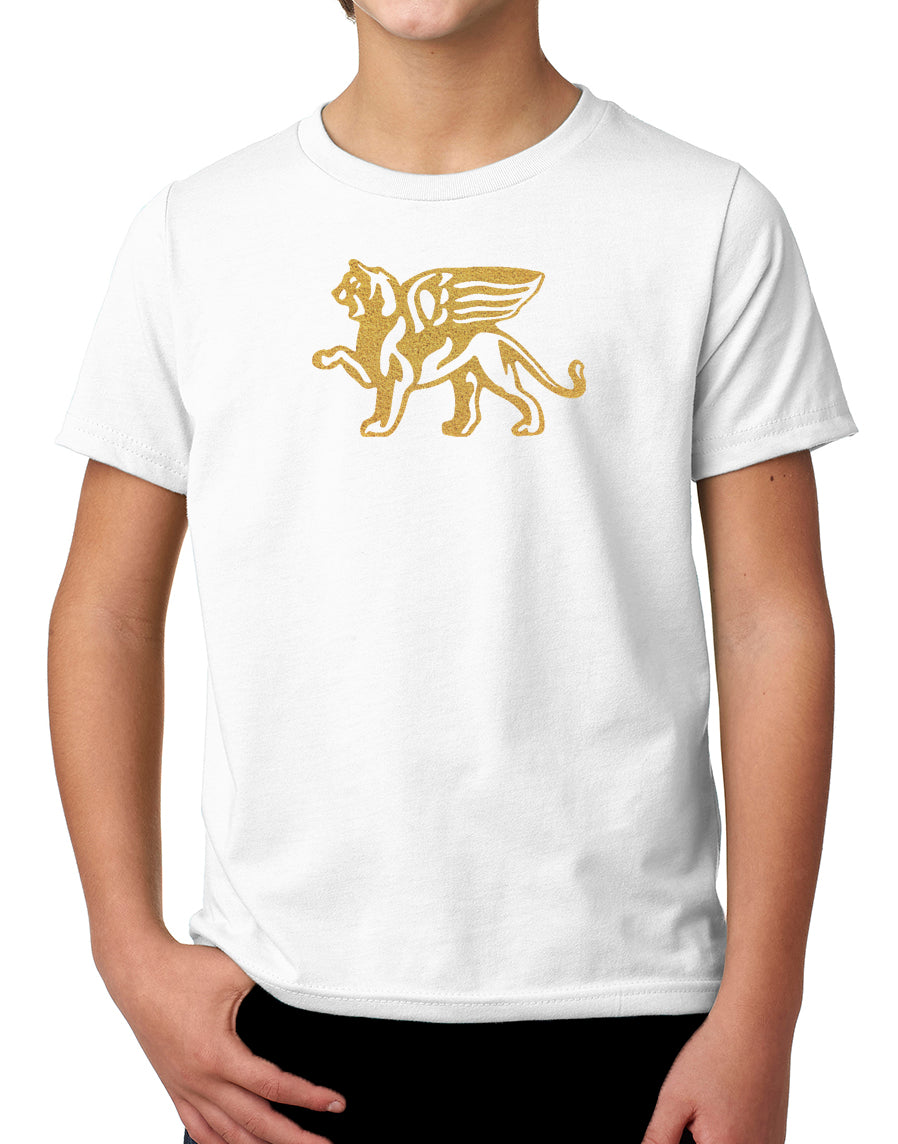 Boys Comfort Gold Lion Tee - Loriet Activewear