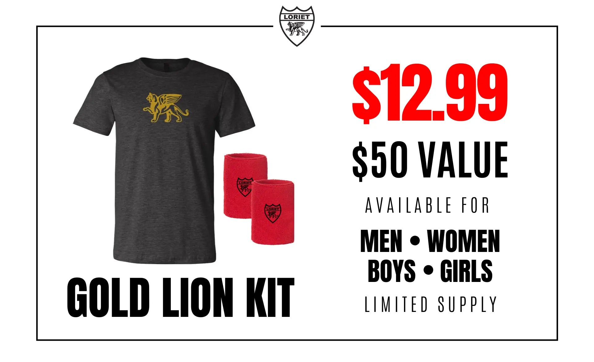 Gold Lion Kit - Men - Loriet Activewear