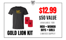 Load image into Gallery viewer, Gold Lion Kit - Men - Loriet Activewear
