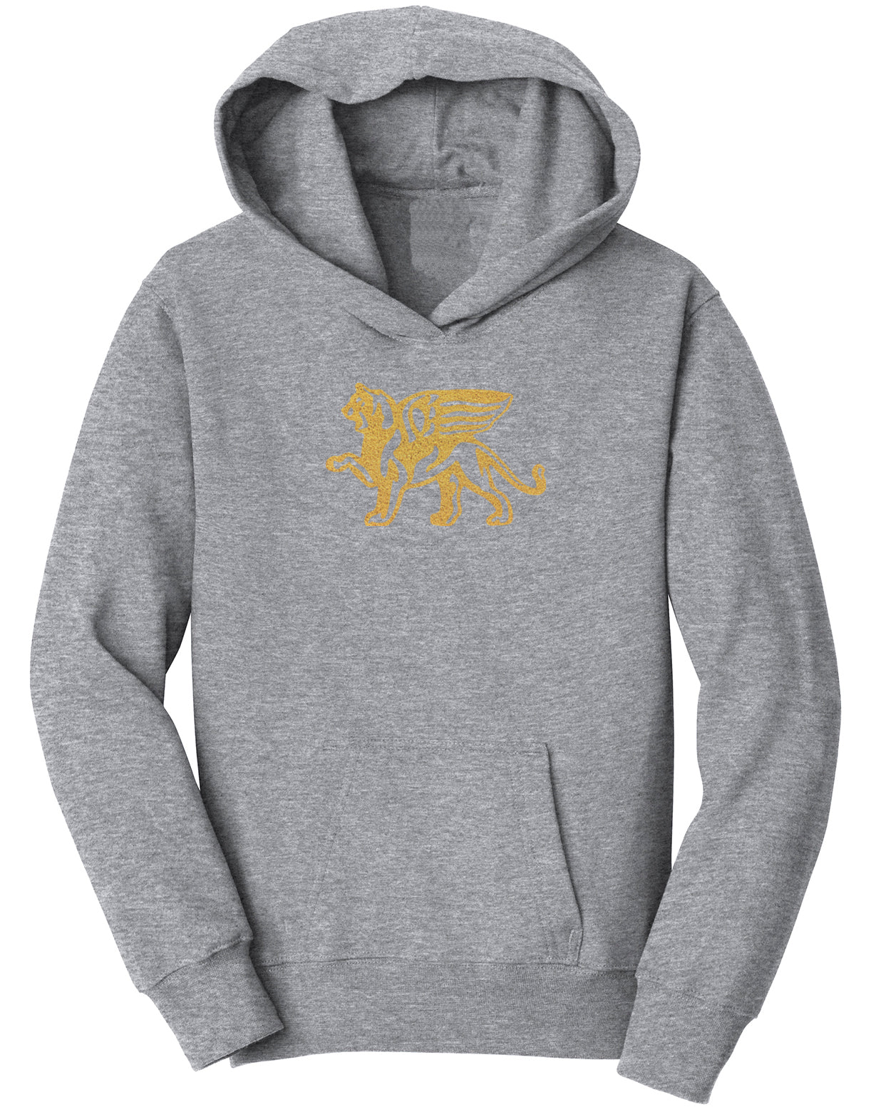 Kids Gold Lion Hoodie - Loriet Activewear