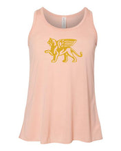 Load image into Gallery viewer, Girls Gold Lion Racerback Tank Top - Loriet Activewear

