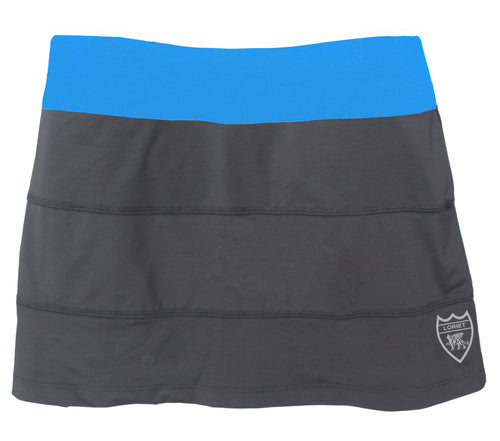 Vienna Performance Skort - Grey/Turquoise - Loriet Activewear