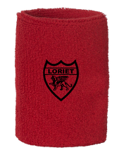 Load image into Gallery viewer, Pro Team Shield Logo Wristbands Pair - Loriet Activewear
